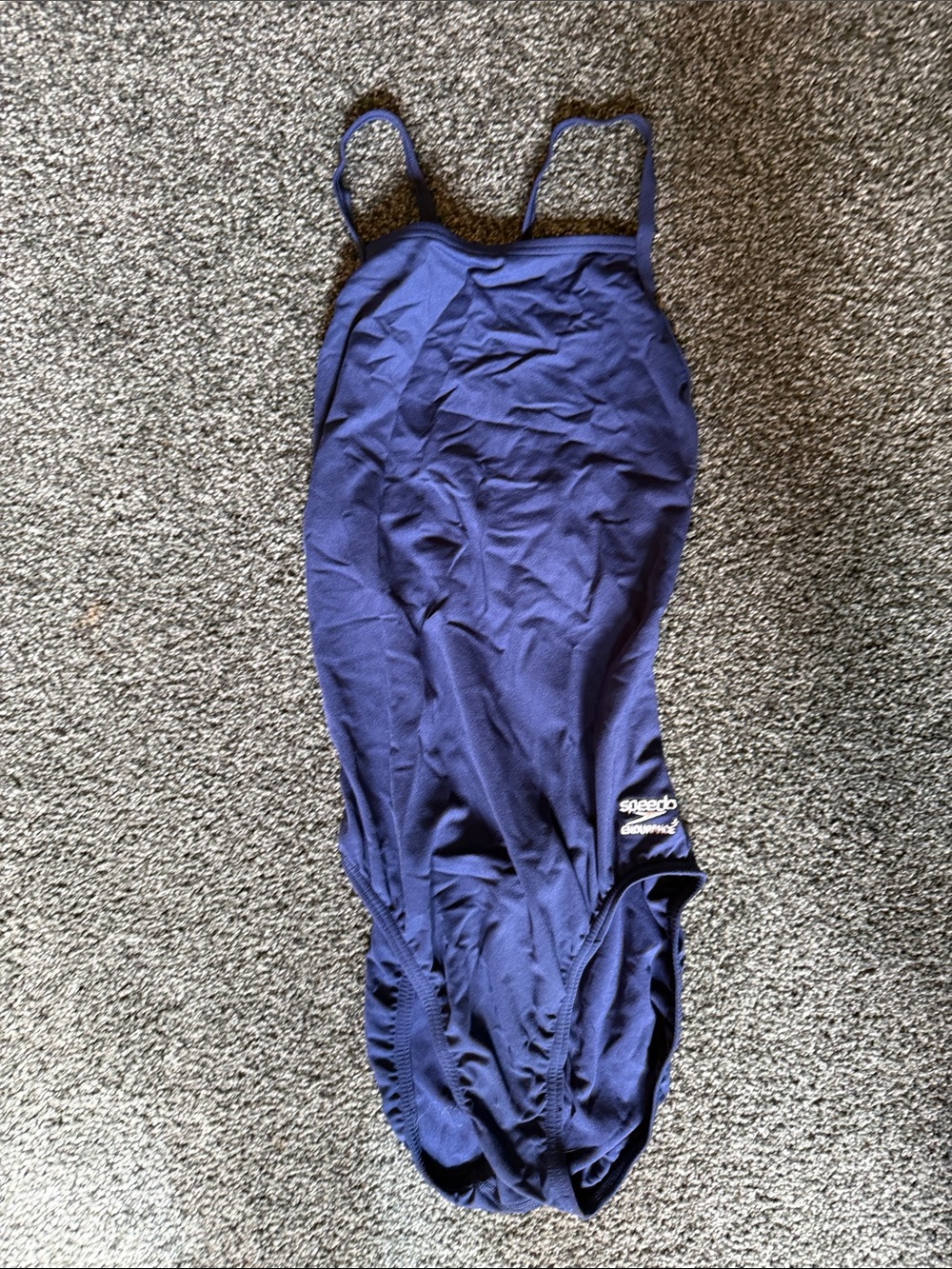 Speedo Navy Women Performance One-Piece Swimsuit